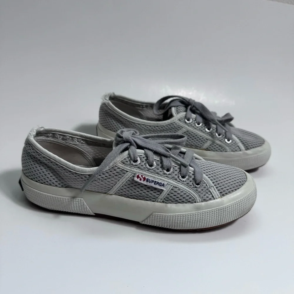 Superga light Gray  Mesh Sneakers